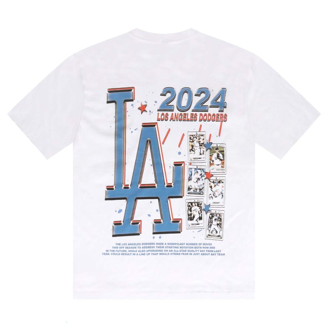 DODGERS SPORTS CARD TEE - WHITE