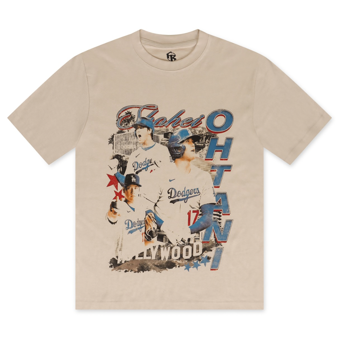 SHOHEI 50/50 TEE - BEIGE